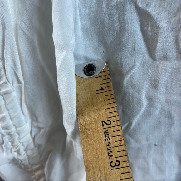 ALLSAINTS ISLE White Ruched Sides Dress Lightweight Loose Fit US 2 **See Pics** - Picture 3 of 14